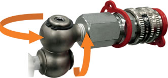 Ega Master Hydraulic, 360 hose connector